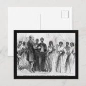  huwelijk van een gekleurde soldaat door Chaplain Briefkaart (Voorkant / Achterkant)