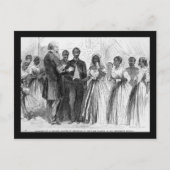  huwelijk van een gekleurde soldaat door Chaplain Briefkaart (Voorkant)