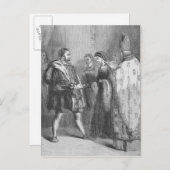 Huwelijk van Hendrik VIII en Catharina Parr Briefkaart (Voorkant / Achterkant)