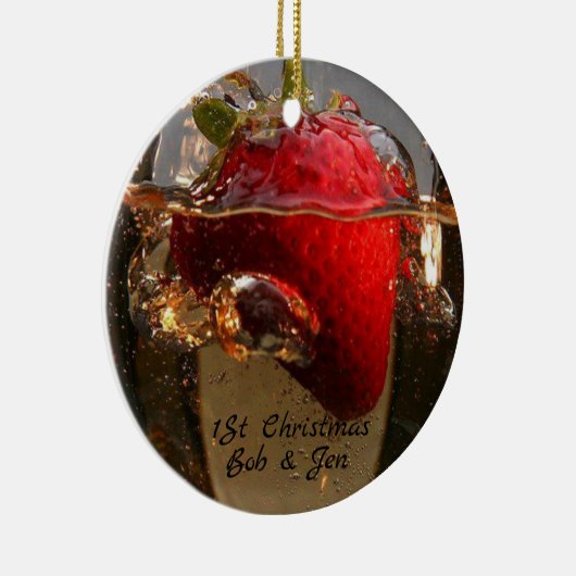 huwelijk van het eerste jaar keramisch ornament (Rechts)