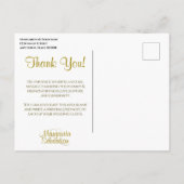 Huwelijk van het Lijst van de pastelkleur dankt Briefkaart (Achterkant)