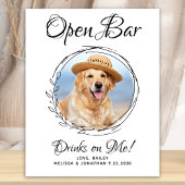 Huwelijk van huisdieren Honden Open Bar Aangepaste Poster