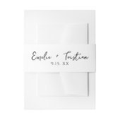 Huwelijk van Invitation Belly Band Uitnodigingen Wikkel (Voorkant Voorbeeld)