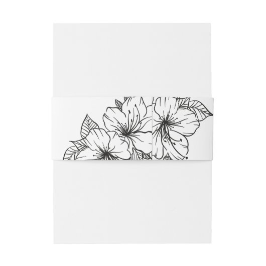 Huwelijk van Invitation Belly Band Uitnodigingen Wikkel (Achterkant Voorbeeld)