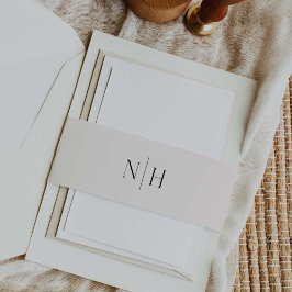 Huwelijk van Invitation Belly Band Uitnodigingen Wikkel