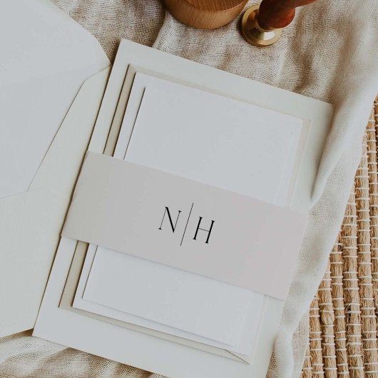 Huwelijk van Invitation Belly Band Uitnodigingen Wikkel