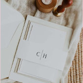 Huwelijk van Invitation Belly Band Uitnodigingen Wikkel