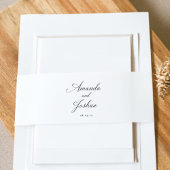 Huwelijk van Invitation Belly Band Uitnodigingen Wikkel