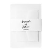 Huwelijk van Invitation Belly Band Uitnodigingen Wikkel (Voorkant Voorbeeld)