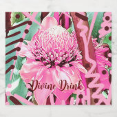 Huwelijk / Verjaardag Goddelijke Drink Likeurfles Etiket (Enkel label)