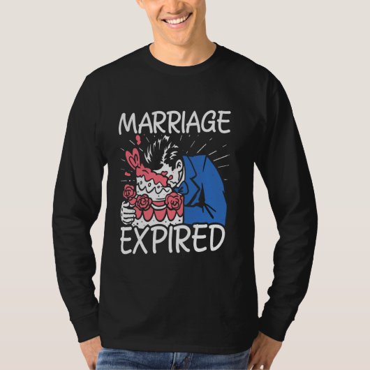Huwelijk verlopen - grappige scheiding t-shirt (Voorkant)
