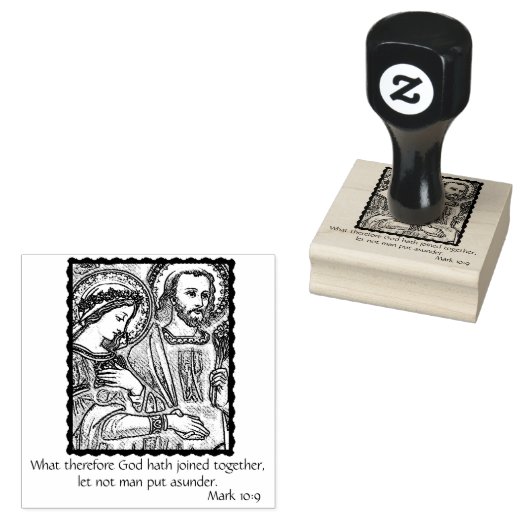 Huwelijk/Verloving/Huwelijk van Maria & Jozef Rubberstempel (Gestempeld)