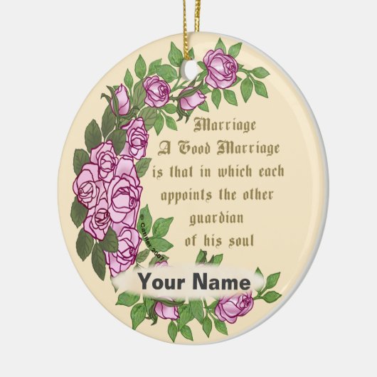 Huwelijk Verse aangepaste bruiloft ornament (Links)