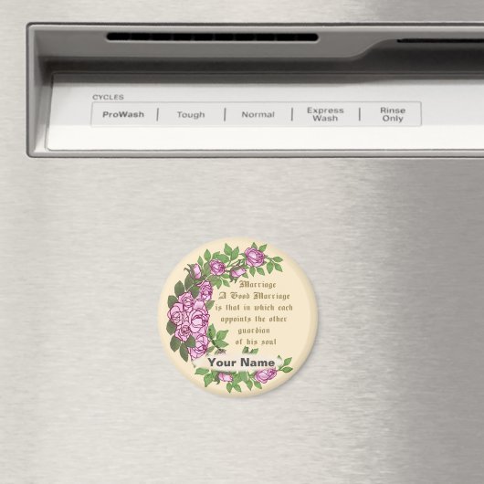 Huwelijk Verse bruiloft magneet (Insitu (Vaatwasser))