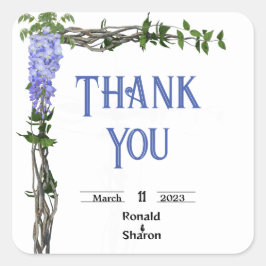 Huwelijk Vierkante Sticker