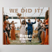 Huwelijk Voeg Foto Puzzel Fun Magazine Hoesje toe Poster (Voorkant)