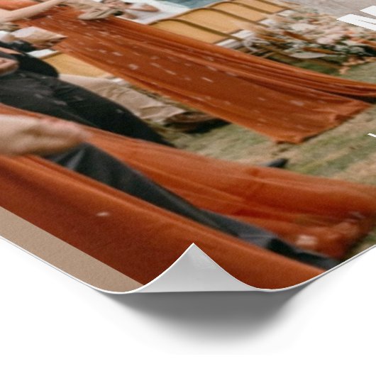 Huwelijk Voeg Foto Puzzel Fun Magazine Hoesje toe Poster (Hoek)