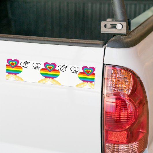 huwelijk voor iedereen bumpersticker (Op Truck)