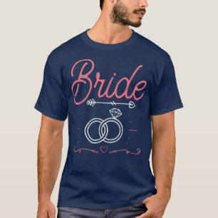 Huwelijk vrijgezellenfeest bruiloft vrouwen bruid t-shirt