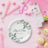 Huwelijk, Vrijgezellenfeest Custom Paper Borden Papieren Bordje (Feest)