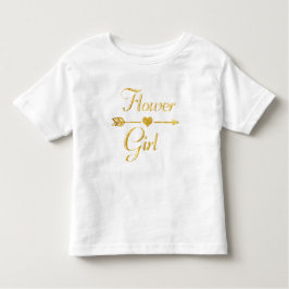 Huwelijk Vrijgezellenfeest Glitter Gold Bloemenmei Kinder Shirts