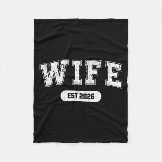 Huwelijk vrijgezellenfeest vrouw en echtgenoot Est Fleece Deken