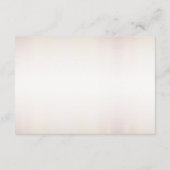 Huwelijk Waterverf Boho Roze Bloemen Elegant Informatiekaartje (Achterkant)