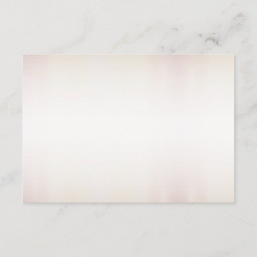 Huwelijk Waterverf Boho Roze Bloemen Elegant Informatiekaartje (Achterkant)