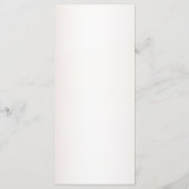 Huwelijk Waterverf Boho Roze Bloemen Elegant Menu (Achterkant)