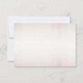 Huwelijk Waterverf Boho Roze Bloemen Elegant RSVP Kaartje (Achterkant)