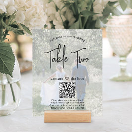 Huwelijk Welkom 2 Foto's & Website QR Tafelnummer