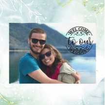 Huwelijk Welkom Custom Photo Modern Relaxed