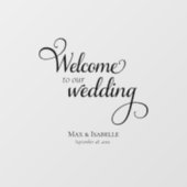 Huwelijk Welkom Mirror Glas Decal Window Cling (Vel)