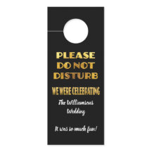 Huwelijk welkom niet storen goud zwart wit