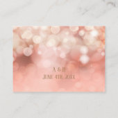 Huwelijk Welkom Plaats Kaarten Geometrische Bokeh  Plaatskaartje (Achterkant)