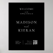 Huwelijk Welkomstceremonie QR Code Sign Poster (Voorkant)