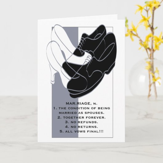 Huwelijk Wenskaart I Kaart (Gele Bloem)