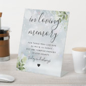 Huwelijk Wintergroen 'Ter Herinnering' Reclamebord Met Voetstuk (Insitu)