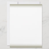 Huwelijk Wit Antiek Daisy Kaart (Achterkant)