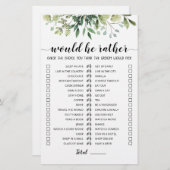 Huwelijk Would He Rather bewerkbaar spel (Voorkant / Achterkant)