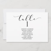 Huwelijk Zitting Grafiek Horizontaal Elegant Kaart (Voorkant)