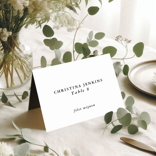 Huwelijk Zwart & Wit Aangepaste Naam Gast Tafel Ka Kaart