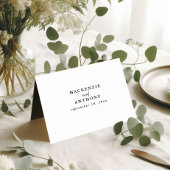 Huwelijk Zwart & Wit Aangepaste Naam Gast Tafel Ka Kaart