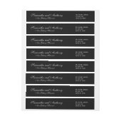 Huwelijk Zwart Wit Adresetiketten (Vel)