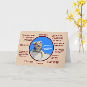 HUWELIJKE BIRTHDAY SURPRISE/OOPS—WRONG HUIS! KAART