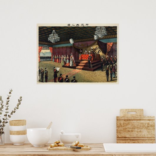 Huwelijke ontvangst van kroonprins Yoshihito Poster (Keuken)