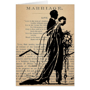 Huwelijkgedicht van Longmede Bride Groom Silhouett