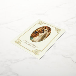 Huwelijks Angelusgebed Verloving Maagd Maria Folie Feestdagen Briefkaart