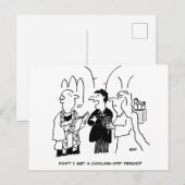 Huwelijks Bezinningsperiode Grappig Briefkaart (Voorkant / Achterkant)
