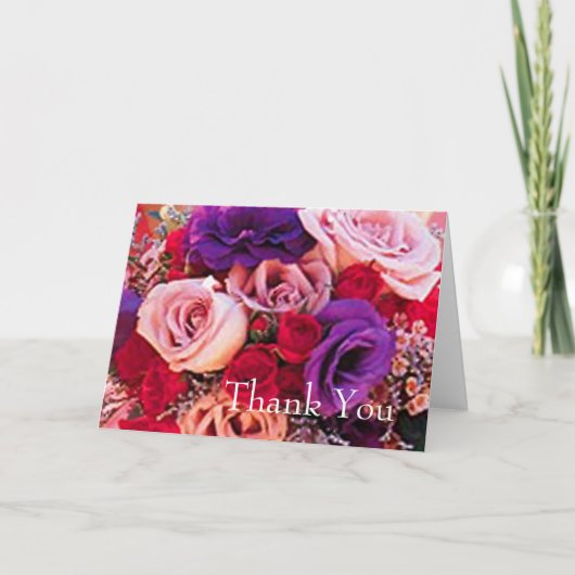 Huwelijks Dankbetuigingen Bedankkaart (Voorkant)